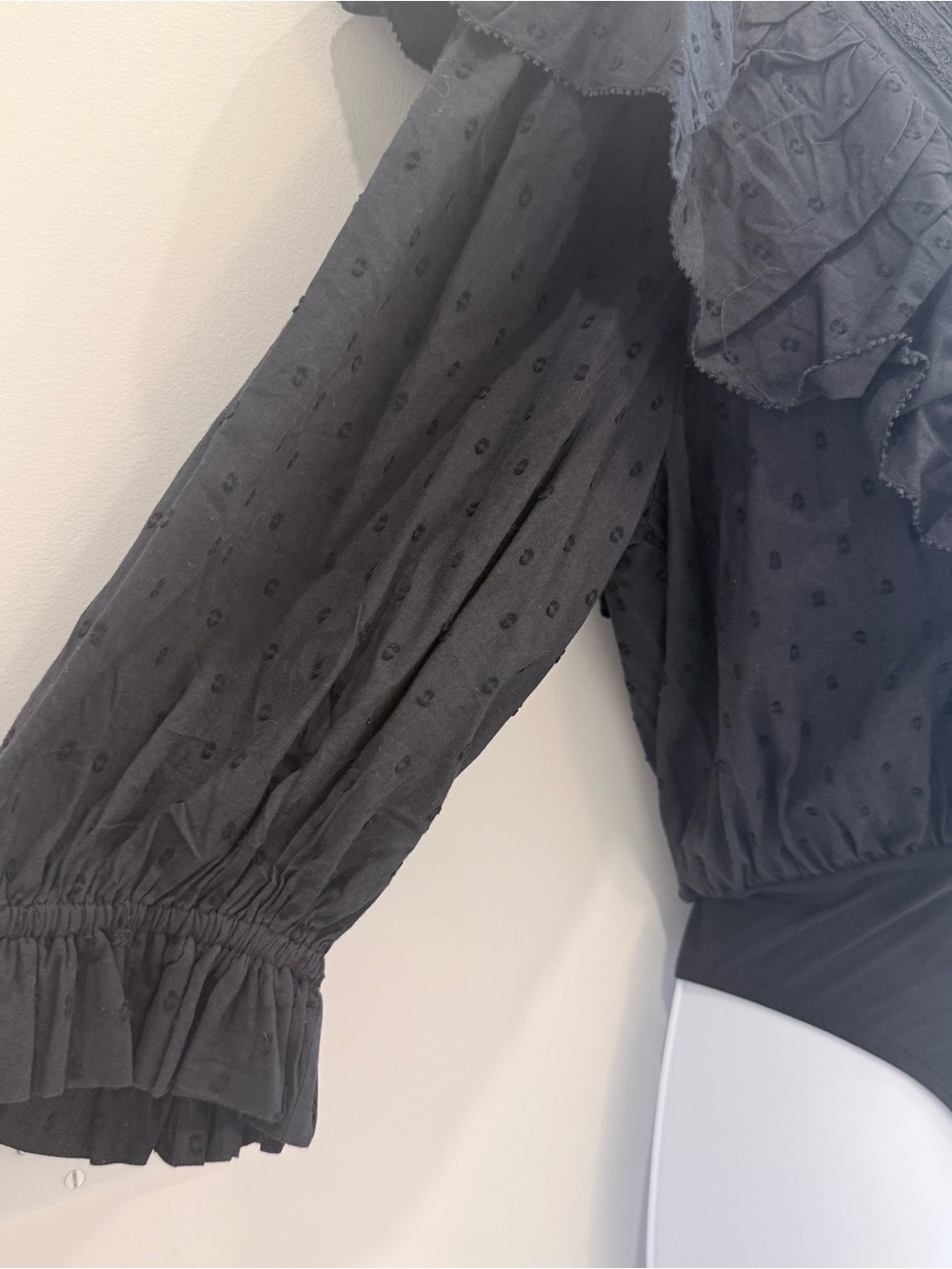 FARM Rio Swiss Dot Lace V-Neck Bodysuit - Picture 7 of 12